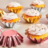 Tartaletkové cupcakes košíčky - Zlaté