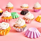 Tartaletkové cupcakes košíčky - pastelové zelené