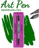 Art Pen Holly Green - fixa obojstranná Tmavo zelená