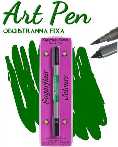 Art Pen Holly Green - fixa obojstranná Tmavo zelená