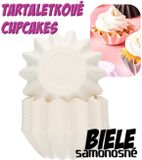 Tartaletkové cupcakes košíčky - Biele