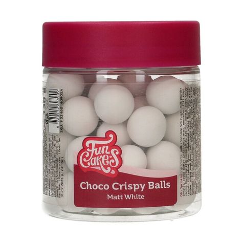 Choco Crispy Ball - gule z čokolády (15mm) - Biele