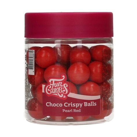 Choco Crispy Ball - gule z čokolády (15mm) - Červené