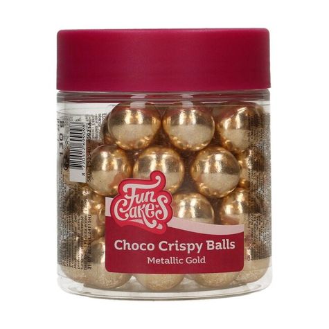 Choco Crispy Ball - gule z čokolády (15mm) - Zlaté