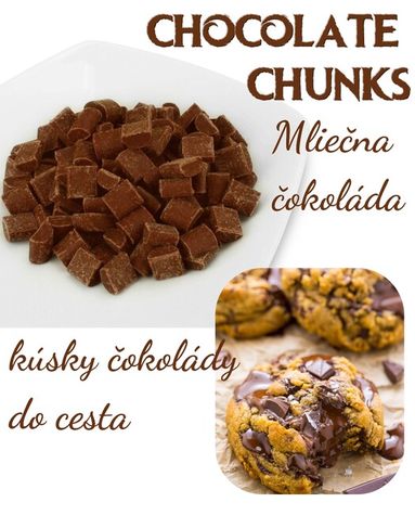 Chocolate Chunks- Kocky čokolády do cesta - Mliečna čokoláda