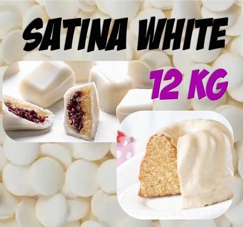 čokoládová poleva Satina White - biela 12 kg