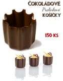 Čokoládové pralinkové košíčky Star Cups - 150 ks