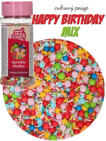 Cukrový posyp - Happy Birthday mix