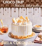 Hotová Čokoládová Poleva - Choco Drip - Biela Čokoláda