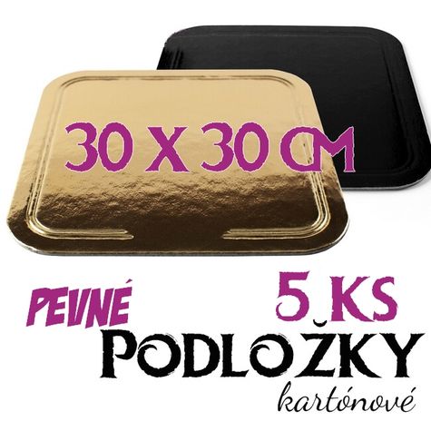 kartonové podložky 30 x 30 cm - 5 ks