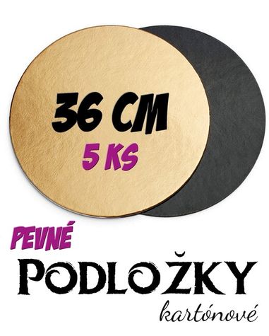 kartonové podložky hladký okraj - 36 cm (5 ks)