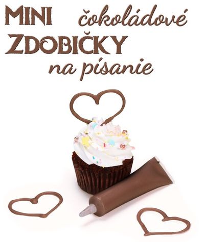 Mini zdobička na písanie a kreslenie - Čokoládová