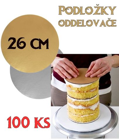 Podložky, oddeľovače - tenké- 26 cm - výh. bal. 100 kusov