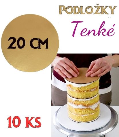 Podložky - tenké- 20 cm - 10 kusov (D)