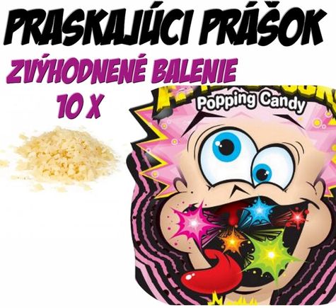 Popping Candy - Praskajúci prášok - zvýh. bal. 10 x 20g