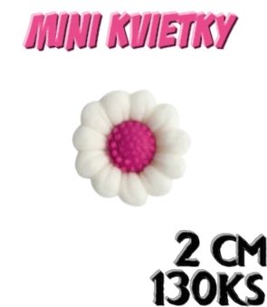 Rumančeky mini (2cm) - 130 ks - biele