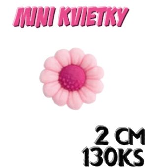 Rumančeky mini (2cm) - 130 ks - ružové