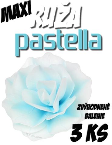 Ruža Pastella maxi - tieňovaná modrá - Zvýh. bal. 3 ks