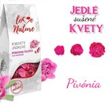 Sušené Jedlé kvety - lupene Pivónie