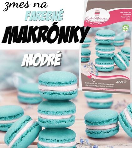 Zmes na makronky - farebné - modréí (300g)