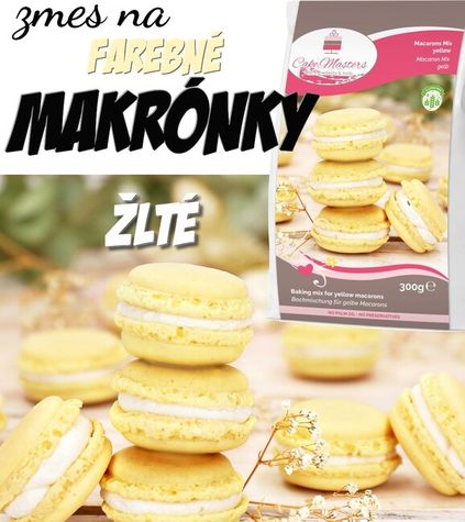 Zmes na makronky - farebné - žlté (300g)